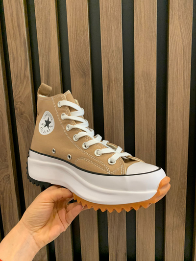 Кеды Converse Run Star Hike Platform Seasonal Color бежевые высокие на платформе магазин
