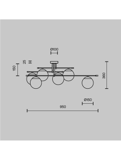 Потолочный светильник Nostalgia, MOD048CL-06G