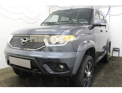 Защита радиатора Уаз Патриот (рестайлинг 3) 2016- black