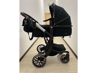 Детская коляска 3 в 1 Luxmom 601A Черный