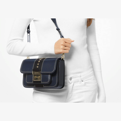 Сумка женская MICHAEL KORS SLOAN EDITOR сине-черная