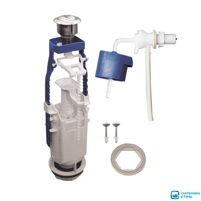 Арматура к смыв. бачку 2-х Кноп. Уклад метал. бок.подв унив колонка D40 (А77.56.14.3) в Тамбове