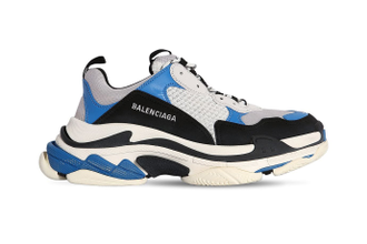 Balenciaga Triple-S (БАЛЕНСИАГА) черно-бело-синие женские (36-40)