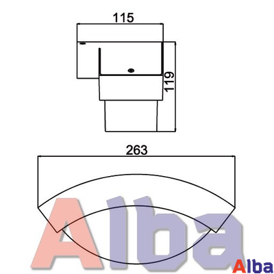 Светильник садово-парковый Geometry 2146 настенный