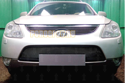 Защита радиатора Hyundai IX55 2009-2013 black верх