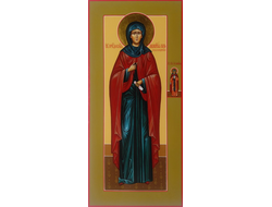 Анастасия Патрикия, Александрийская, пустынница, Святая Преподобная. Рукописная мерная икона.