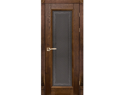 Дверь ольховая Аристократ 5 ДО орех античный