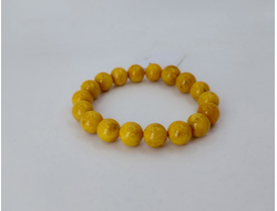 Браслет шары из янтаря