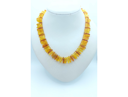 Бусы из янтаря "Галька"
