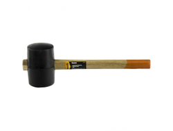 Киянка резиновая, 910 г, черная резина, деревянная рукоятка. SPARTA