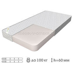 ВК073 Матрас "Лайт-5" (ППУ, жаккард синтетический или поликотон, синтепон)