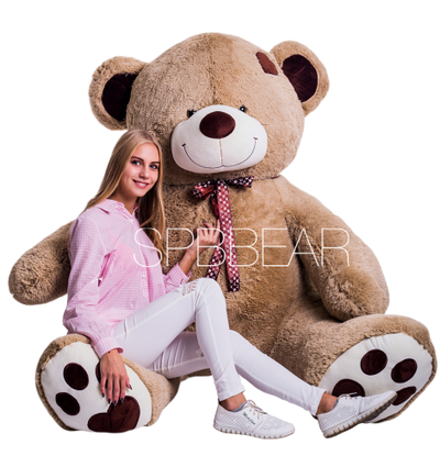 Гигантский плюшевый мишка 260 см кремовый Тони