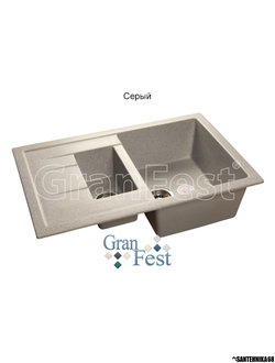 Керамическая мойка Granfest Гранфест GF-Q775KL реверсивная 2 секционная мойка