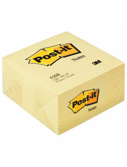 Блок самоклеящийся (стикер) POST-IT ORIGINAL 76х76 мм, 450 л., желтый, 636-В, 636-B