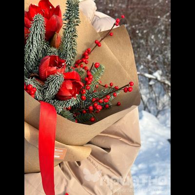 Новогодний букет № 1103