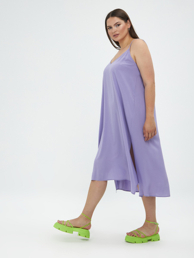 Платье на бретелях из вискозы, цвета в ассортименте