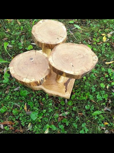 подставка из дуба тройная