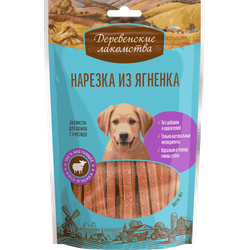 Деревенские лакомства, Нарезка из ягненка для щенков, 90 г