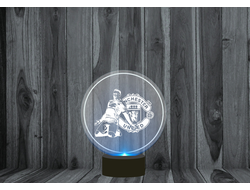 Светильник 3D, ночник Манчестер Юнайтед, Manchester United FC №2
