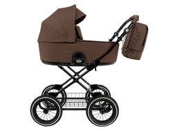 Коляска 2в1 Roan Bass Next Classic d12 2.0 Mocha Mousse / Black / руч.Cappuccino
