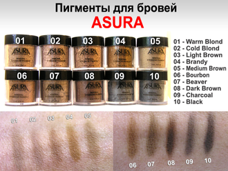 Пигменты для бровей AsurA 10 Black