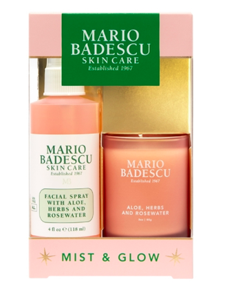 Mario Badescu Mist & Glow - Набор мист для лица + свеча