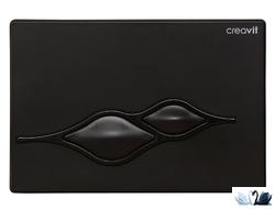 Кнопка смыва CREAVIT UFO GP1002.02 черный глянцевый