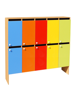 ШКАФ ДВУХЪЯРУСНЫЙ ШНД-6 (ЛДСП) 10 СЕКЦИЙ