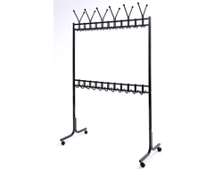 Вешалка театральная на колёсной опоре 22 крючка *2    ВТ01.2