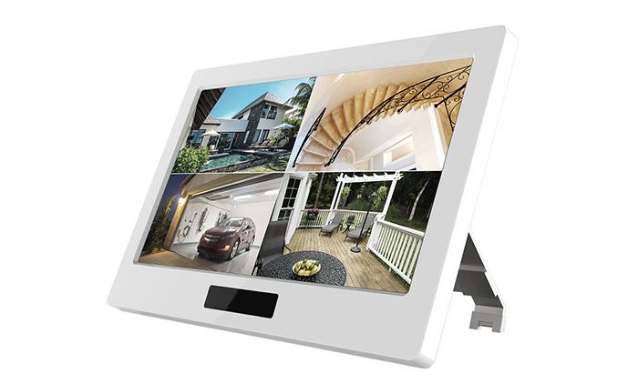 GoscamCCTV. Комплект уличного WiFi/LAN  видеонаблюдения, сенсорный монитор 10" с DVR и 4 беспроводны