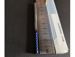 Фреза 5 мм удлиненная HRC65 твердосплавная 4-х зубая по цветному металлу 30/100 мм