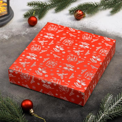 Блюдо Новогоднее «Ёлочка» в подарочной коробке, 22,5×19×3,5 см