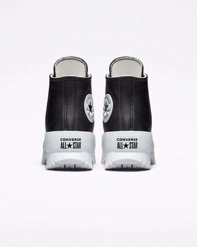 Купить онлайн Конверс Chuck Taylor All Star Lugged 2.0 Platform Leather черные кожаные A03704C