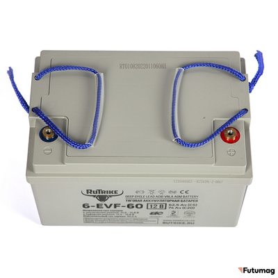 Тяговый аккумулятор RuTrike 6-EVF-60 (12V60A/H C3)