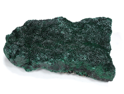 Малахит плисовый, кристаллический, Конго (85*51*25 мм, 187 г) №25637