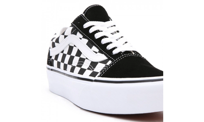 Vans Old Skool Platform Checkerboard Black