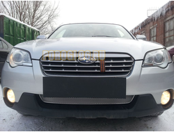Защита радиатора Subaru Outback III 2006-2009 chrome PREMIUM