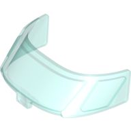 Glass for Aircraft Fuselage Curved Forward 6 x 10 Top with 3 Window Panes, Trans-Light Blue (87612 / 4567994 / 6273457)