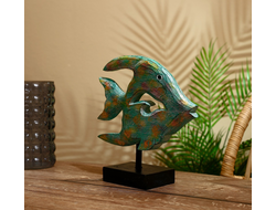 Модель № W197: статуэтка "Рыба" из дерева албезии