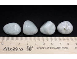 Берилл голубой (Аквамарин), галтовка в ассортименте, Бразилия (20-22 мм, 5-7 г) №27022