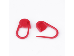 НАБОР ПЛАСТИКОВЫХ МАРКЕРОВ ДЛЯ ВЯЗАНИЯ  "БУЛАВКА" - КРАСНЫЙ - 10шт.