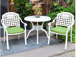 Белый кофейный комплект Vienna 2 из литого алюминия