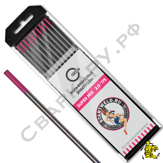 Электрод вольфрамовый Старт розовый Super MIX ф2.0х175мм