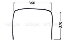 Уплотнение дверки духовки De Luxe (7084390), 370*360*370мм