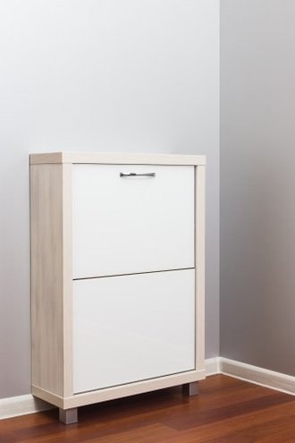 Обувница Айрон-2 (фасад стекло Белое)