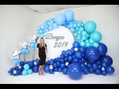 Фотозона из шаров круглая выпускной