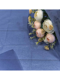 Бумага тишью в листах (10шт., синяя), 50*66см