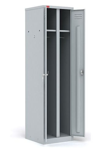 Двухсекционный металлический шкаф для одежды ШРМ-АК