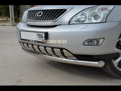 Защита переднего бампера с лепестками	d76 для Lexus RX300/RX330/RX350/RX400h (2003-2009)