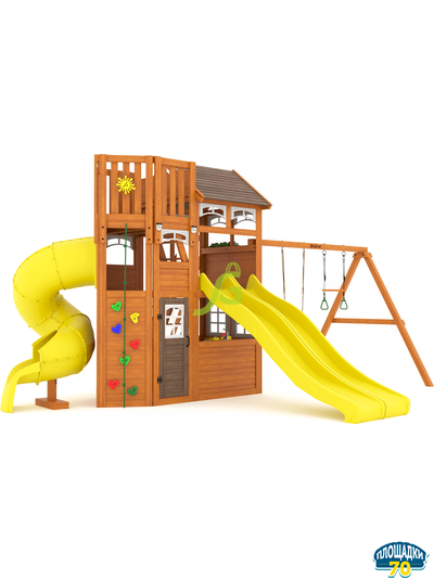 Детская площадка IgraGrad Клубный домик 4 Luxe с двумя горками